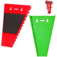 2 Pieces Magnetic Adjustable Wrench Organizer Wall Tool Holder Wall Mount Clamp Holder Magnetic Tool Holder for Workshop Wall Tool Holder