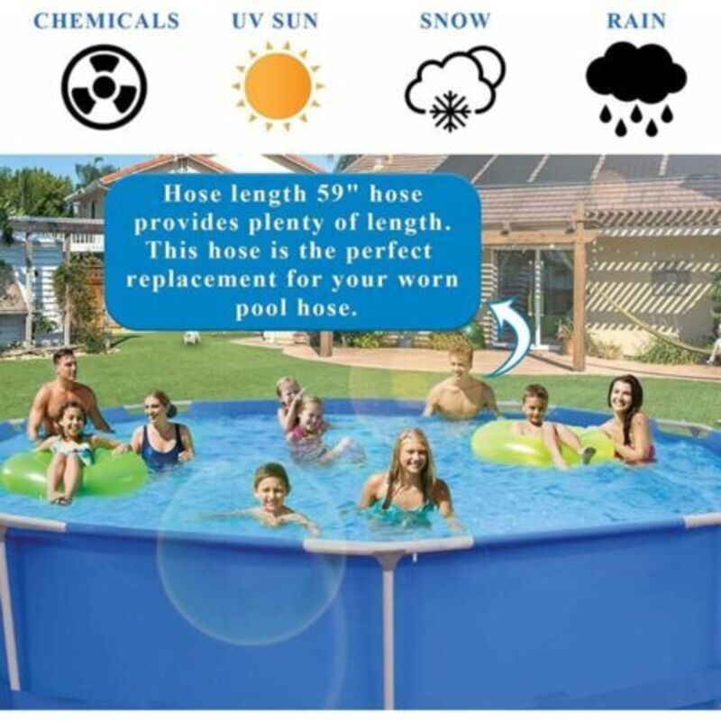 Adaptador de manguera para piscina Intex, repuesto de manguera, filtro, bomba, accesorios (1 unidad) - 4