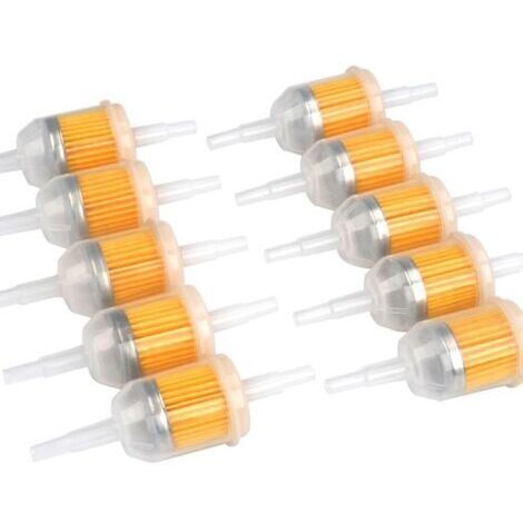 10 filtros de combustible universales de 6 mm y 8 mm para filtrar gasolina. (1/5)