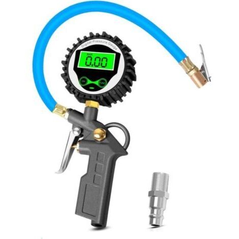 Medidor de presión de neumáticos digital con retroiluminación LCD, medidor de presión de neumáticos digital, pistola infladora de neumáticos para coche, motocicleta, bicicleta (1/5)