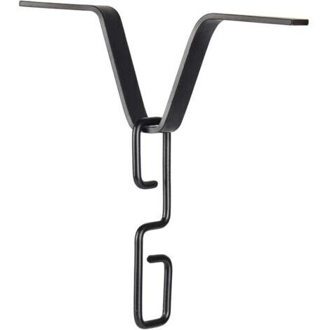 Gancho para cadena de lluvia, adaptador de canal para cadena de lluvia ajustable, adaptador de cadena para lluvia en forma de V con gancho en forma de S para salida de bajante (1/5)