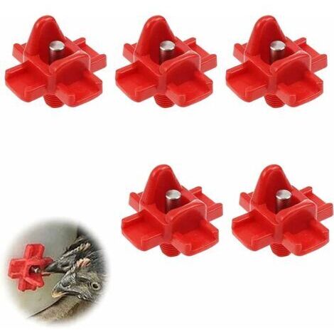 Bebedero para pollos Bebedero de agua para aves de corral Bebedero de agua para pollos de plástico Bebedero automático para pollos Tetina automática para pollos con montaje lateral horizontal 5 (1/5)