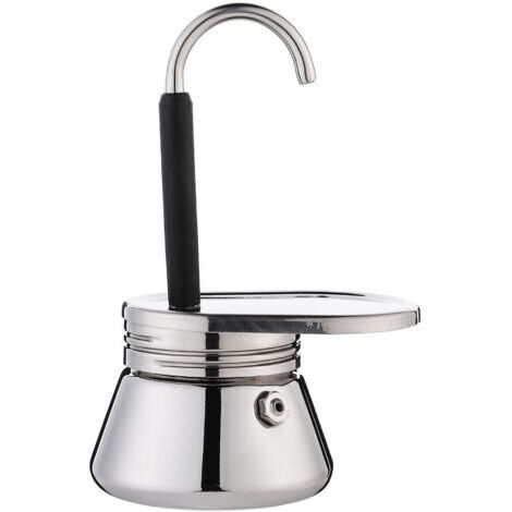 Cafetera espresso para estufa, cafetera Moka de un solo pico de acero inoxidable, estilo italiano, cafetera portátil liviana de gran capacidad para acampar al aire libre (1/4)