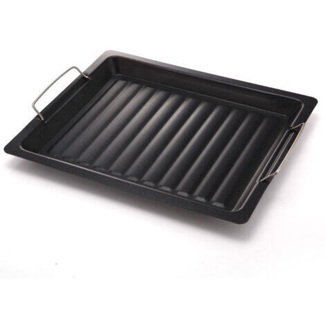 Poêle à Griller Antiadhésive pour Barbecue Charbon - Accessoires Barbecue et Outils de Cuisson Extérieur (1/3)