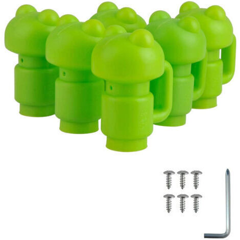 Kit de 13 Bouchons Panda Vert pour Trampoline – 6 Bouchons + 6 Vis + 1 Clé (1/5)