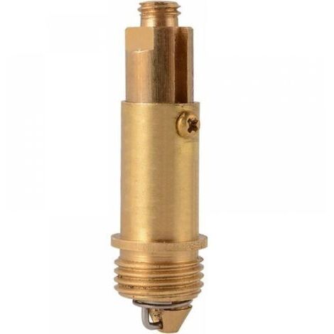 Drenaje de rebote para lavabo de baño, con núcleo de resorte, desagüe de empuje totalmente de cobre (1/5)