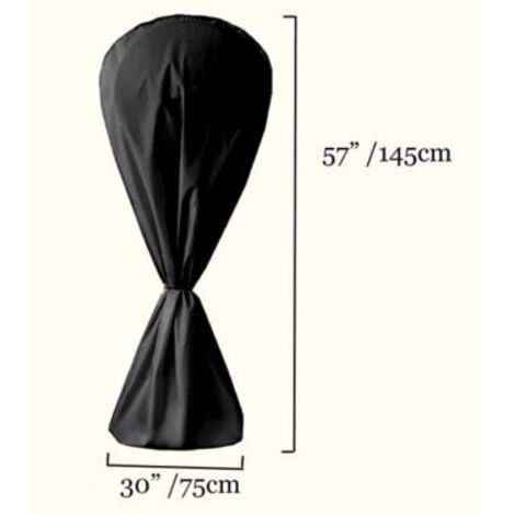 Cubierta de ventilador impermeable y a prueba de polvo para ventilador eléctrico para interior y exterior - Negro (1/5)