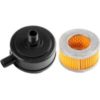 Filtro silenciador de compresor de aire, filtro de entrada de aire de metal, filtro de aire de 20 mm, juego de accesorios para bomba