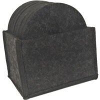 14 posavasos de fieltro, posavasos redondos, juego de posavasos para mesa de cocina con 1 caja de almacenamiento, tapete antideslizante y absorbente para bebidas, tazas, vasos