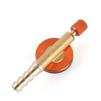 Válvula de interruptor de quemador Estufa de camping al aire libre Interruptor de interfaz universal Válvula de control de tanque de gas plano Accesorios de estufa de válvula de gas (amarillo)