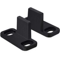 Embellecedor de puerta corredera, guía de piso de puerta de granero, piezas de hardware de guía inferior ajustable sin ranuras