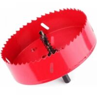 Sierra perforadora bimetálica M42, sierra perforadora de 110mm, sierra perforadora para carpintería, Kit de brocas de Metal para tubos de plástico, madera y aluminio