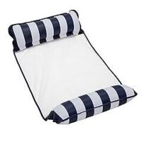 Hamaca flotante inflable multiusos 4 en 1 para piscina con red, portátil e ideal para viajes y piscina.