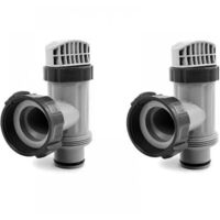 Paquete de 2 accesorios para piscina - Válvulas de pistón para piscina Intex - Válvula de cierre - 28635EG 28633EG y manguera de piscina - Piezas de repuesto para