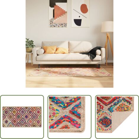 Alfombra antideslizante -  Alfombra lavable multicolor 80x150 cm