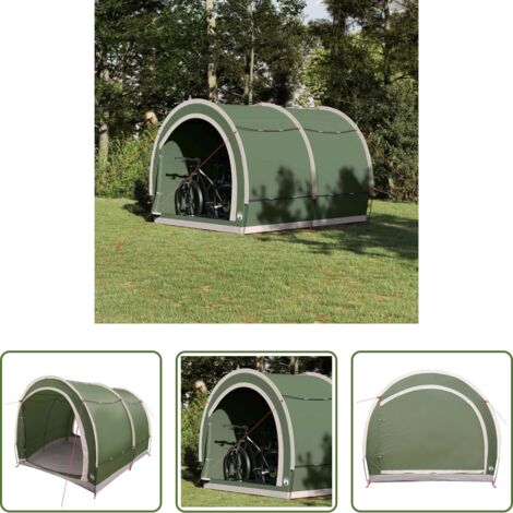 Guardar bicicleta -  Tienda para guardar bicicletas Verde 256 x 222 x 182 cm