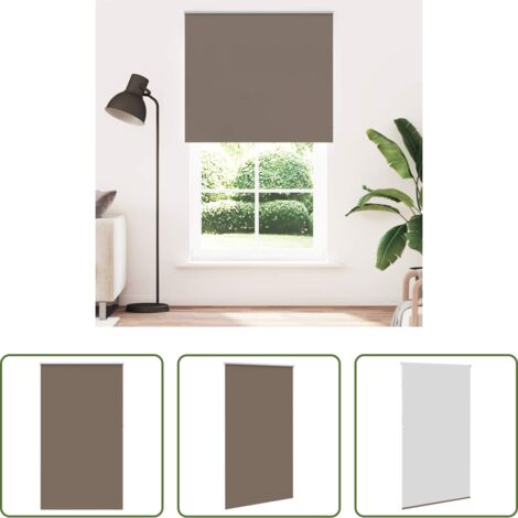 Persiana opaca -  Estor Enrollable Opaco Color Café 120x210cm Tela Ancho 116,6cm