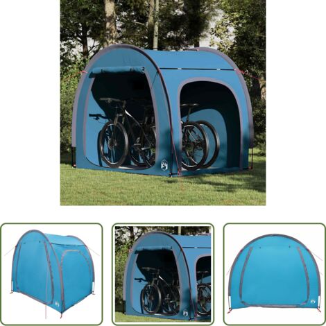 Almacenamiento para bicicletas -  Tienda para guardar bicicletas Azul 218 x 156 x 180 cm