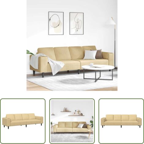 Sofá verde grisáceo -  Sofá con cojín Verde grisáceo 250 x 77 x 76 cm Tela de Pana
