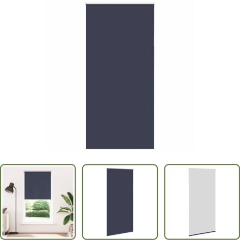 Privacidad -  Estor Enrollable Opaco marino 95x230 cm Tela Ancho 95x130 cm