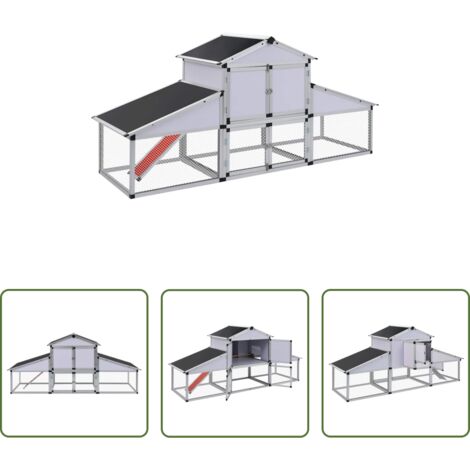 Corral para gallinas -  Gallinero con corral y nido aluminio