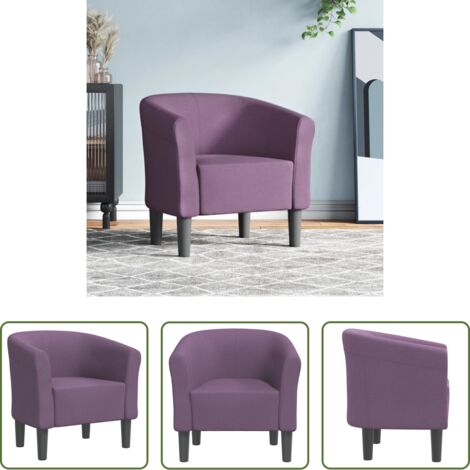 Sillón de dormitorio - Sillón de tela morado