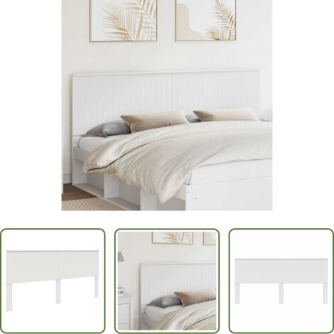 vidaXL Cabecero de madera contrachapada -  Cabecero con cabecera 200 cm Madera contrachapada