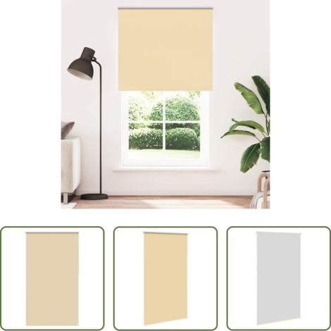Persiana opaca -  Estor Enrollable Opaco Beige 130x210 cm Tela Ancho 126,6 cm