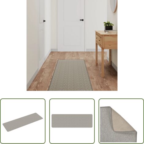 Furniture Limited - Alfombra de pasillo con aspecto de sisal gris