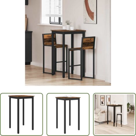 vidaXL Diseño moderno -  Mesa de barra de pie Madera de ingeniería