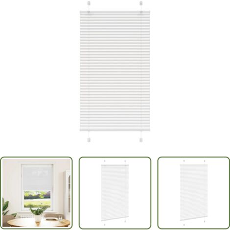 vidaXL Tela plisada - Estor Plisado blanco 70x150 cm Tela Ancho 69,4 cm Poliéster