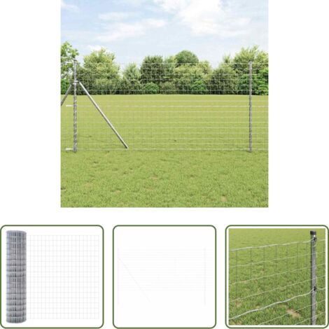 vidaXL Cerca de PVC -  Euro Valla 1,2 x 10 m Hierro recubierto de PVC