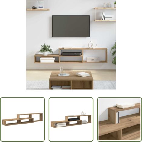 vidaXL Soporte de tv de madera -  SoportedeTVdepared 150x25x28,5cm Madera contrachapada