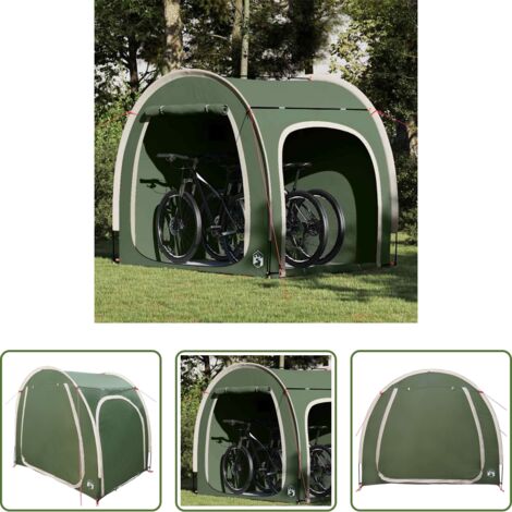 Almacenamiento para bicicletas -  Tienda para guardar bicicletas Verde 218 x 156 x 180 cm