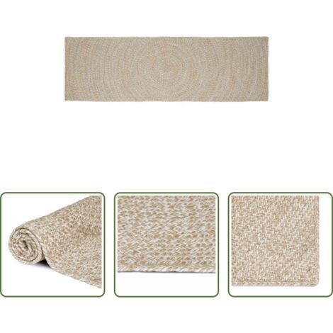 Alfombra natural -  Alfombras de área Rectangular Natural y 80 x 200 cm yute