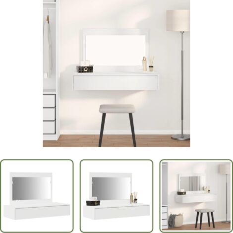 Almacenamiento -  Mesa Tocador con cajón 100 x 40 x 70 cm Madera de ingeniería