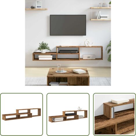 vidaXL Soporte de tv de madera -  SoportedeTVdepared 150x25x28,5cm Madera contrachapada