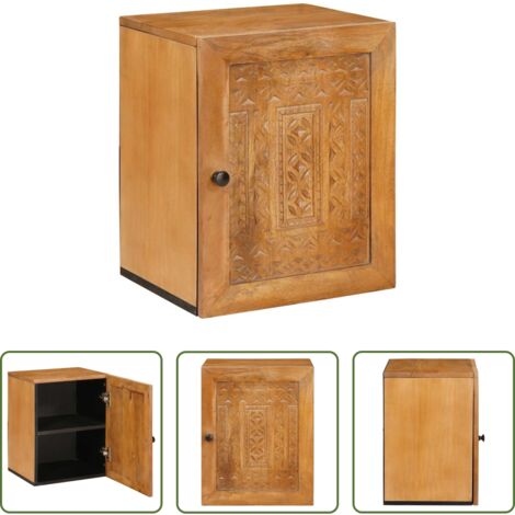 vidaXL Armario de baño moderno -  Mueble de Cuarto de Baño Marrón Claro 38 x 33 x 48 cm