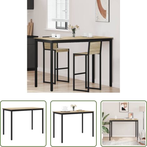 vidaXL Diseño moderno -  Mesa de barra de pie Madera de ingeniería