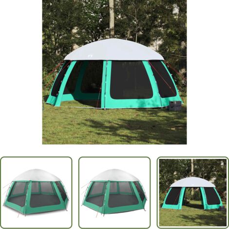vidaXL Carpa desmontable - Carpa para piscina con desmontables y paredes azul 510x510 cm