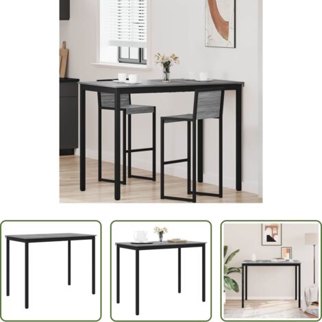vidaXL Diseño moderno -  Mesa de barra de pie Madera de ingeniería