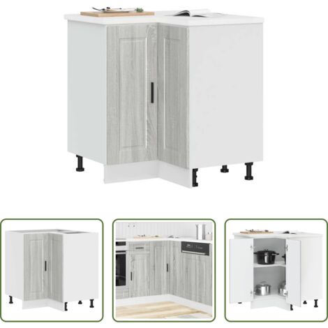 Almacenamiento cocina -  Mueble bajo esquina de cocina porto madera reconstituida
