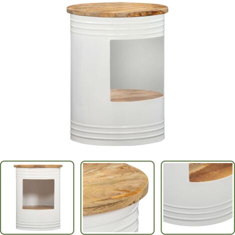 vidaXL Mango - Mesa de centro de madera maciza de mango 43x55 cm