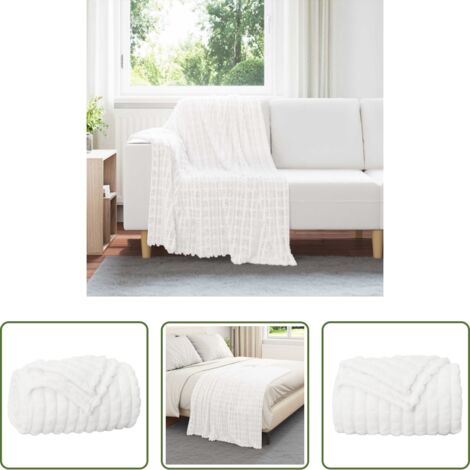 vidaXL Manta decorativa -  Manta 150 x 130 cm Lana
