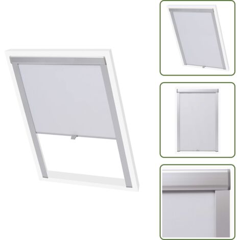 Persiana para ventana - vidaXL Persiana opaca enrollable blanco M06/306 - Persiana para techo