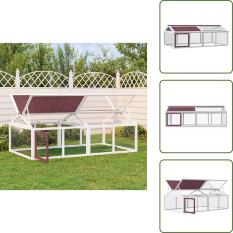 Corral de pino - vidaXL Corral de animales madera maciza pino moca 200x112,5x74 cm - Corral de madera maciza