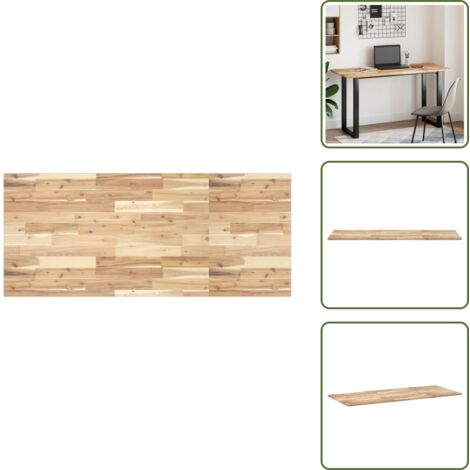 Muebles de baño - vidaXL Encimera tocador de baño madera acacia sin tratar 140x60x2 cm - Madera natural