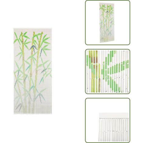 Moscas - vidaXL Cortina de bambú para puerta contra insectos 90x200 cm - Privacidad