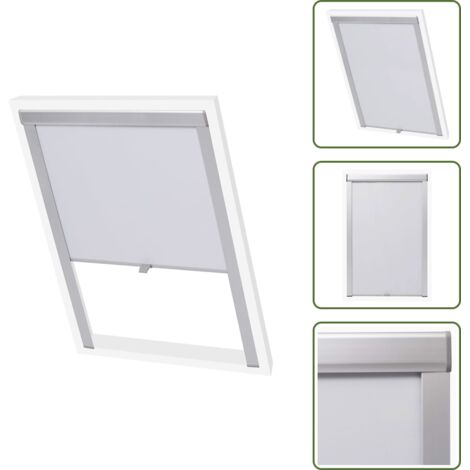 The Living Store Persiana opaca enrollable blanco P08/408 - Persiana opaca