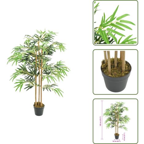 Árbol de bambú verde - vidaXL Árbol de bambú artificial con 730 hojas verde 120 cm - Planta de bambú